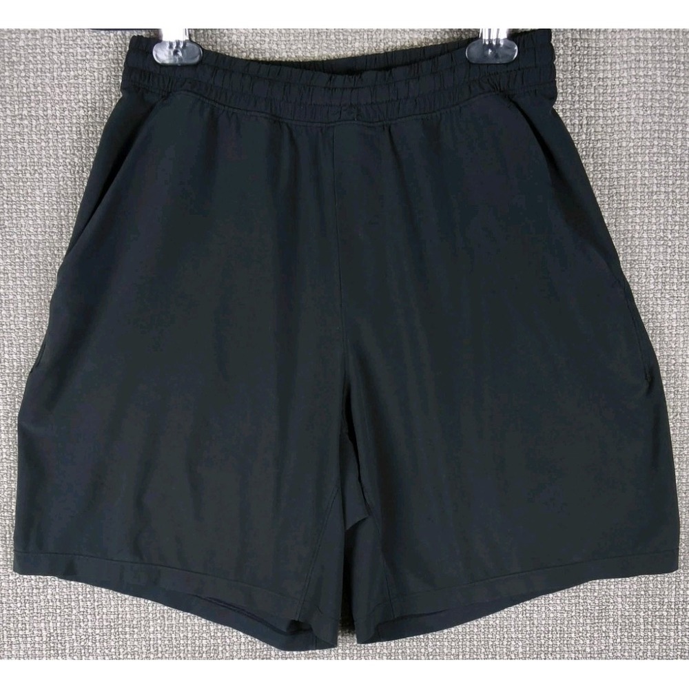 Lululemon Men's Surge Shorts Black Mesh Ventilation Running Gym Liner Cut Out S